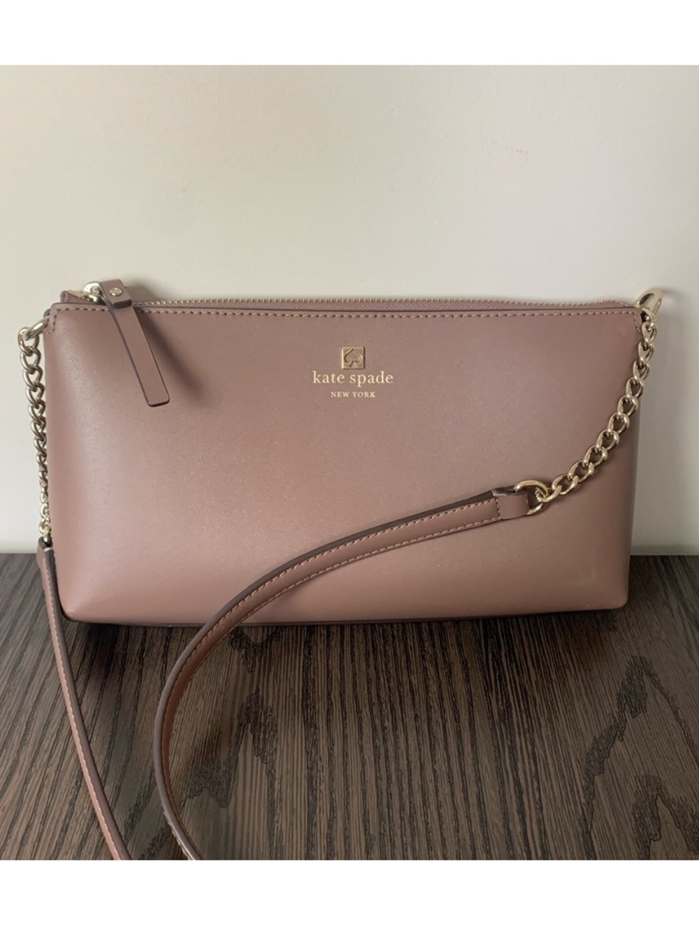 kate spade New York Blush Tan Leather Crossbody Bag